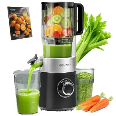 🥒🍌 EUHOMY Slow Juicer mit 135mm & 1,8L für 45,99€ (statt 80€)