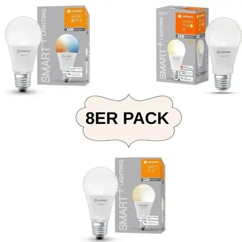 💡 8er Packs LEDVANCE SMART+ LED E27 Glühbirnen für 17,99€ (statt 28€)