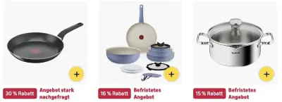 🍳 Amazon: Tefal Töpfe & Pfannen Sale z.B. 3-tlg. Pfannenset für 66€ (statt 83€)