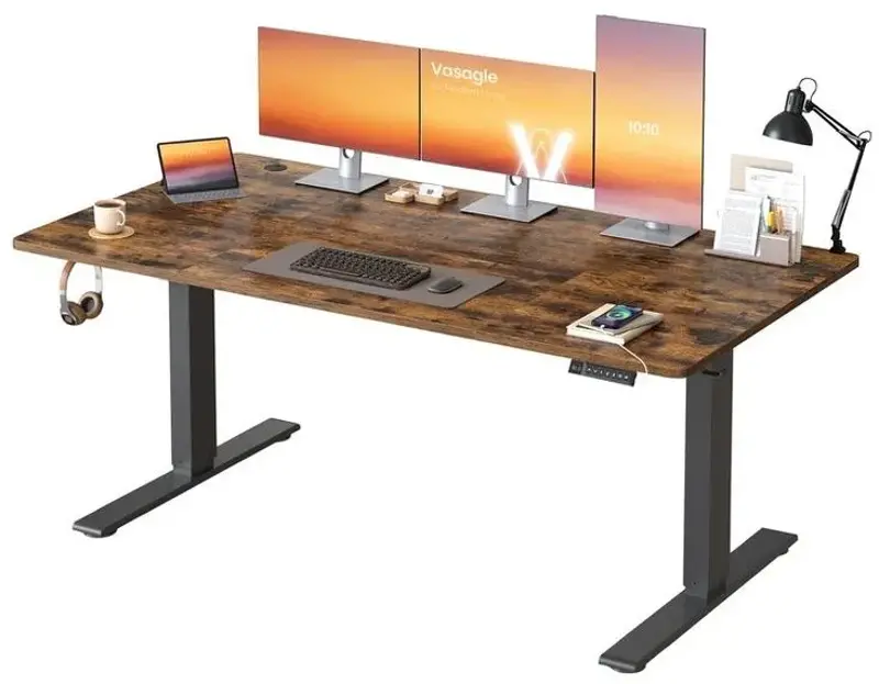 🖥️ VASAGLE höhenverstellbarer Schreibtisch mit USB-C & Ablage für 97,99€ (statt 146€)