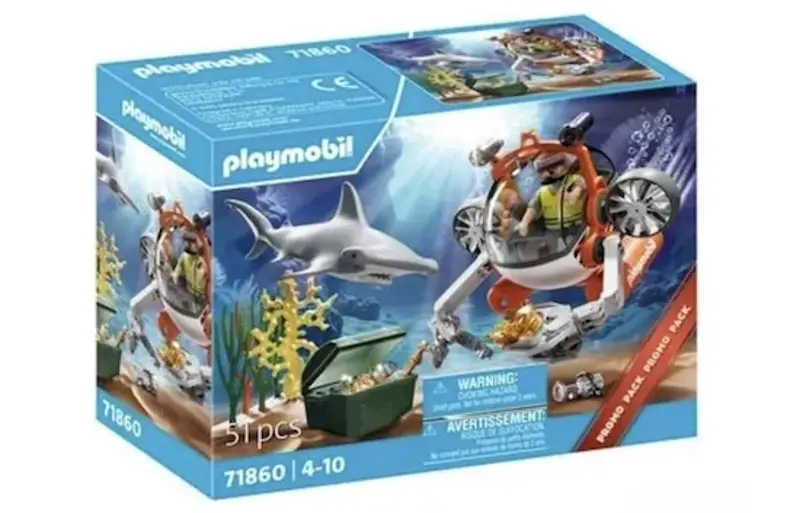 🦈 Playmobil Action Heroes Schatzsuche mit U-Boot (71860) für 14,99€ (statt 20€)
