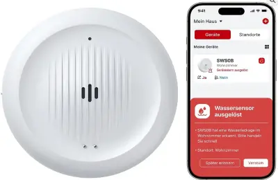 💧 X-SENSE SWS0B WLAN Wassermelder mit Frostwarnung 2-in-1 für 12,74€ (statt 21€)