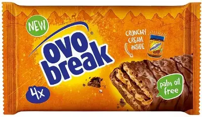 🍫 4er Pack Ovomaltine Ovo Break Waffel & Schoko-Riegel ab 4,11€ (statt 6€)
