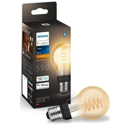 💡 Philips Hue White E27 Filament Lampe mit 550lm für 17,60€ (statt 20€)