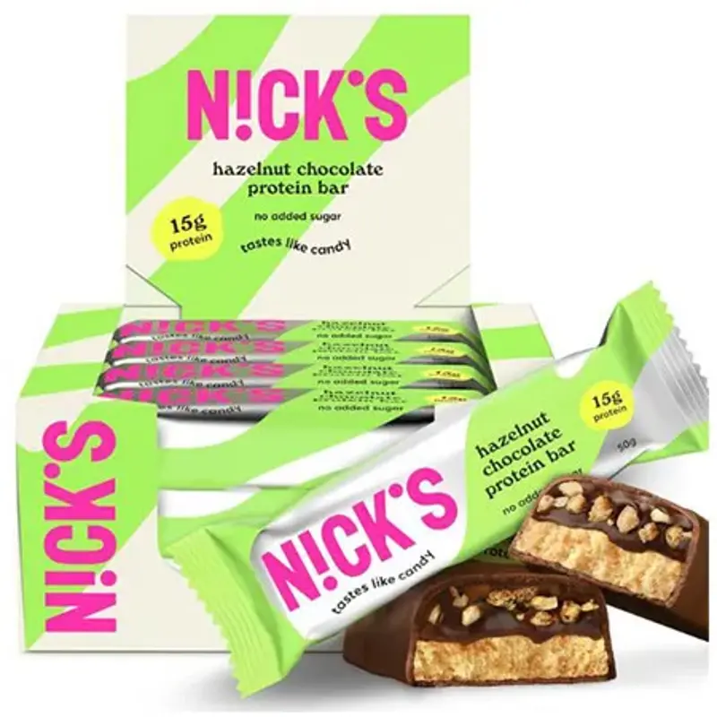 🍫 12er Pack NICKS Haselnuss Nougat Protein Riegel ab 16,51€ (statt 26€)