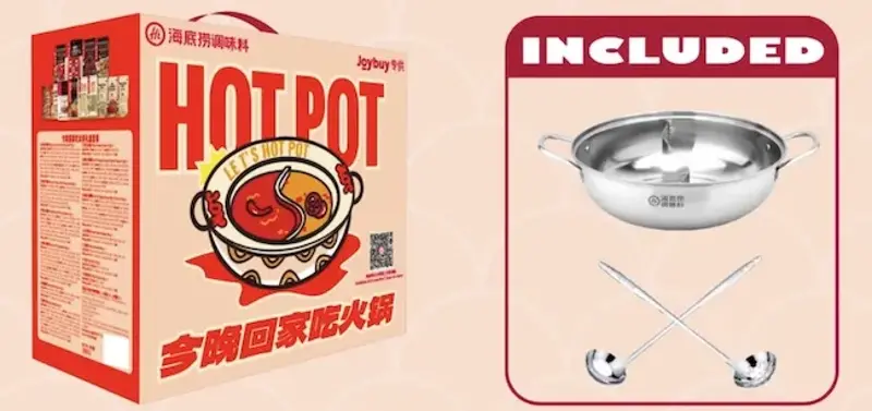 🍜 2kg Haidilao Tonight’s Dinner Hot Pot Geschenkbox-Set inkl. Topf ab 16€ (statt 43€)