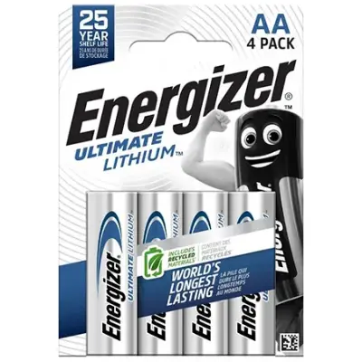🔋 4er Pack Energizer Ultimate Lithium Batterie AA ab 7,39€ (statt 10€)
