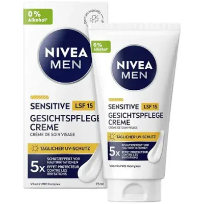 🧴 Nivea Men Sensitive Gesichtspflege Creme mit LSF 15 ab 6,76€ (statt 13,40€)