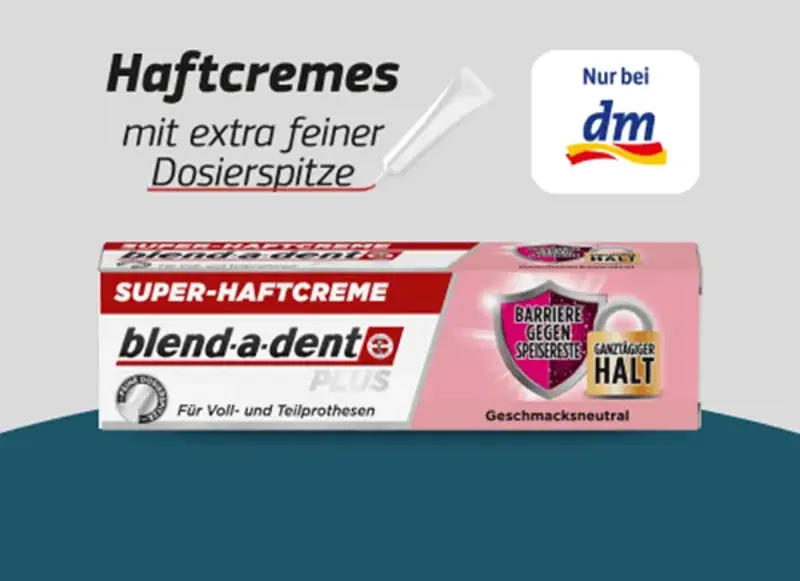 😁 Wieder da! forme: blend-a-dent Haftcreme gratis ausprobieren
