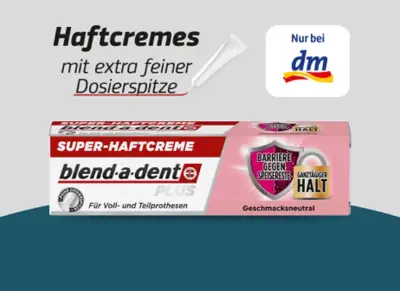 😁 Wieder da! forme: blend-a-dent Haftcreme gratis ausprobieren