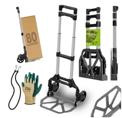 🛒 Tronitechnik TT-SK 03 klappbare Alu Sackkarre max. 80kg für 19,99€ (statt 30€)
