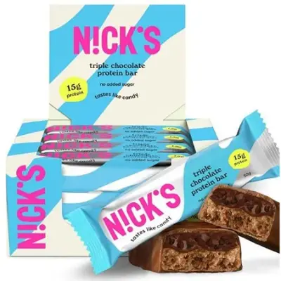 🍫 12er Pack NICKS Triple Chocolate Keto Protein Riegel ab 16,51€ (statt 26€)