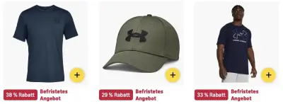 🔥🏃🏻💪🏻 Amazon: Under Armour SALE z.B. Logo T-Shirt für 16,99€ (statt 22€)
