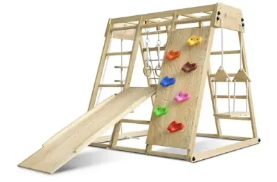 🧗 Juskys Indoor Klettergerüst Maxi (119 x 124 x 119 cm) für 164,99€ (statt 200€)