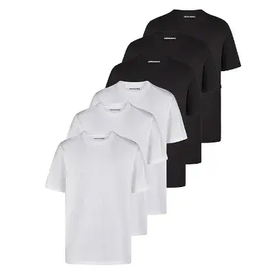 👕 6er Pack Jack & Jones Tshirt Basic in 3 Color-Sets für 49,94€ (statt 65€)