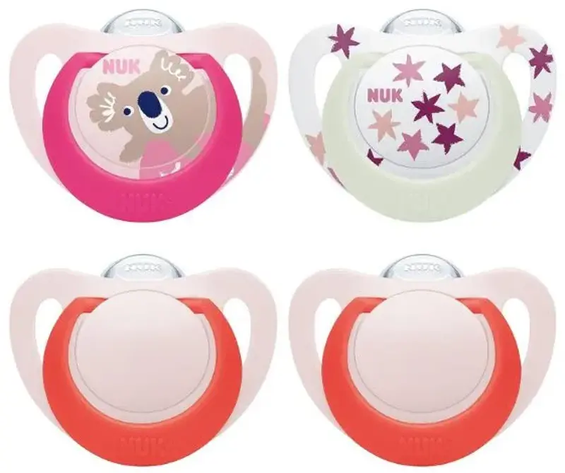 👶🏼 4er Pack NUK Star Day & Night Babyschnuller für 6,99€ (statt 10€)