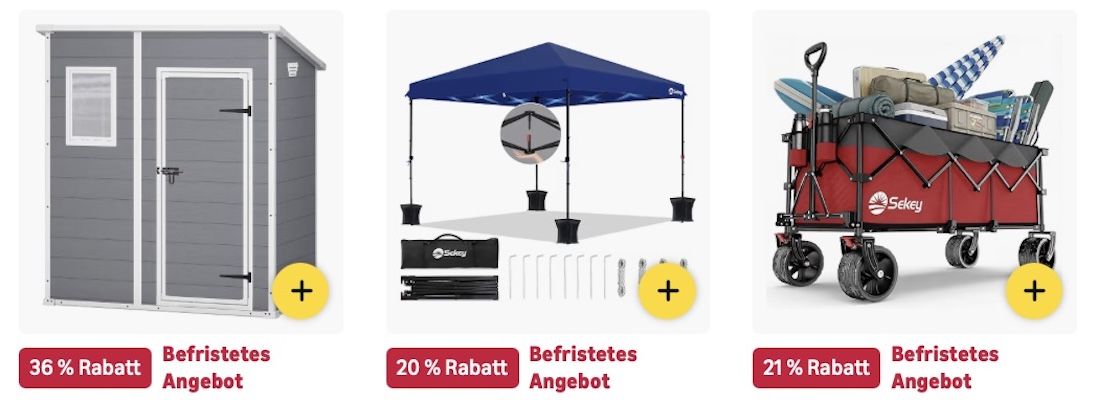 ☀️🏡☺️ Amazon: Megasale auf TOP-Gartenmöbel z.B. Gartenbank mit 227L Stauraum für 152€ (statt 191€)