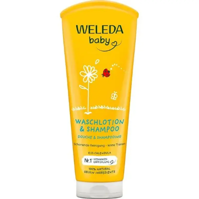 🧴 6x Weleda Bio Calendula Baby Waschlotion & Shampoo ab 24,83€ (statt 45€)