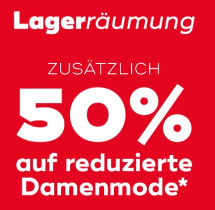 Mister-Lady: 50% Extra-Rabatt auf die bereits reduzierte Damenmode