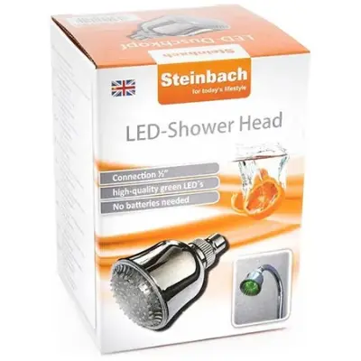 🚿 Steinbach LED Duschkopf mit 1/2″ Anschluss für 15,39€ (statt 21€)
