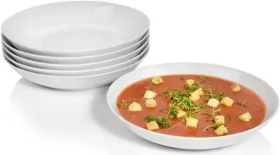 🥣 6er Pack Sänger New Port Porzellan Suppenteller, tief, 450ml für 29,73€ (statt 39€)
