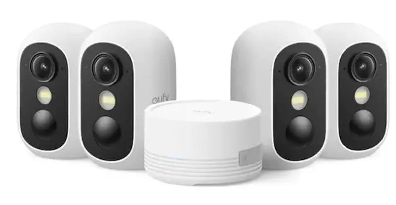 📷 4x eufy eufyCam C35 (innen und außen) mit Nachtsicht inkl. HomeBase für 179€ (statt 219€)