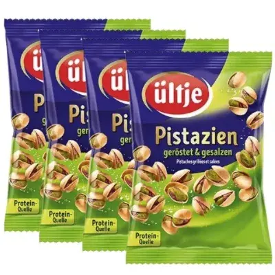 🌰 4x 150g ültje Pistazien geröstet & gesalzen ab 10,16€ (statt 15€)