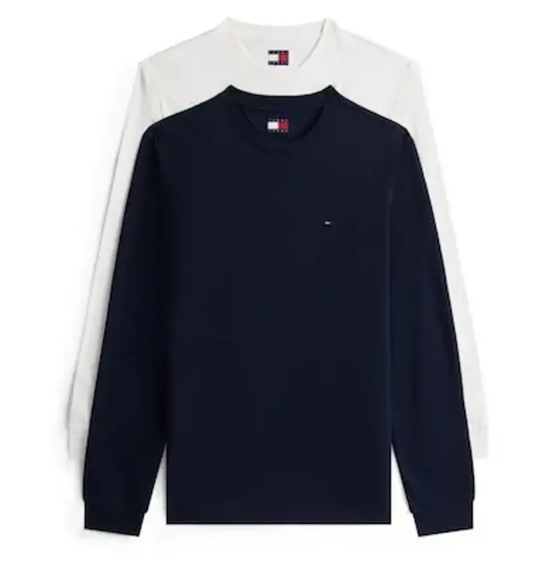 🤩 2er Pack Tommy Jeans Herren Langarmshirts Slim mit Rundhals für 45,99€ (statt 56€)