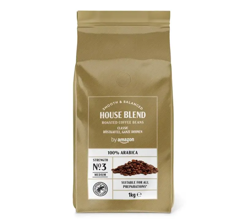 ☕ 1kg by Amazon House Blend Kaffeebohnen Mittelgeröstet ab 10€ (statt 15€)