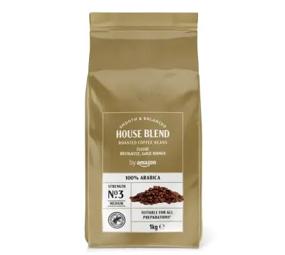 ☕ 1kg by Amazon House Blend Kaffeebohnen Mittelgeröstet ab 10€ (statt 15€)