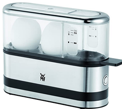 WMF Küchenminis 2-Eier-Kocher, Eierkocher für 1-2 Eier, mit Eipick, BPA-freies Tritan, 250 W, cromargan matt für 26,98€