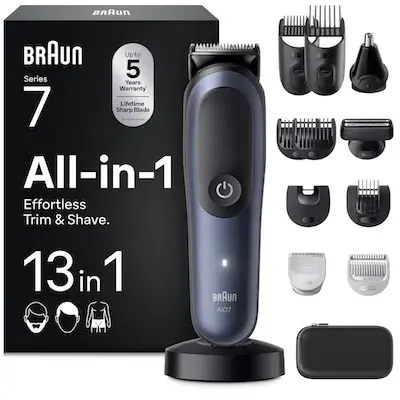 🧔🏻‍♀️ Braun AIO7565 All-in-One 13-in-1 Multigroom Set für 69,99€ (statt 91€)