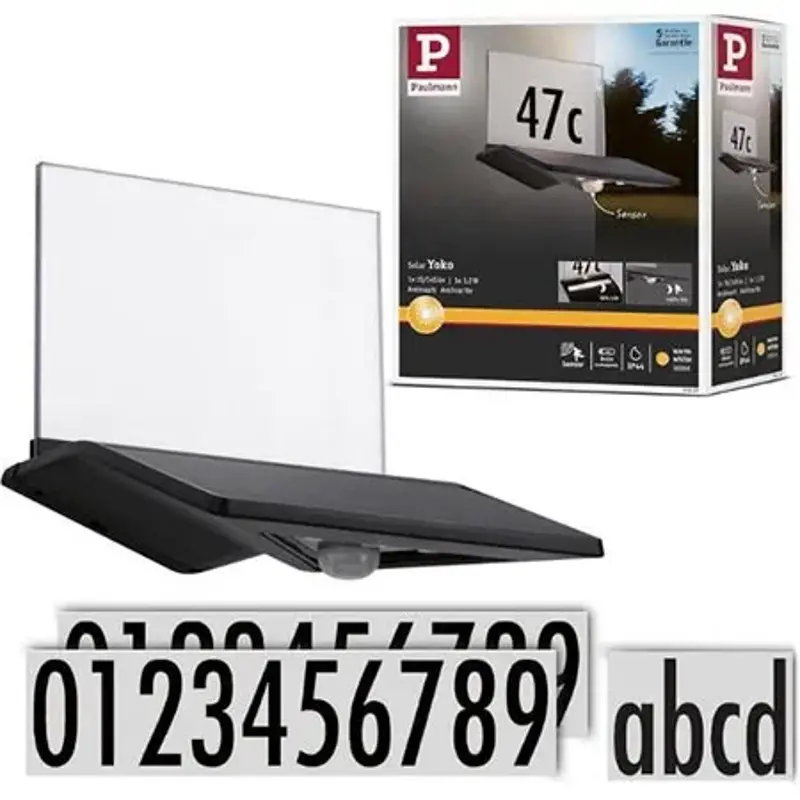 🏠 Paulmann Yoko Solar Hausnummernleuchte mit Bewegungsmelder für 12,97€ (statt 26€)