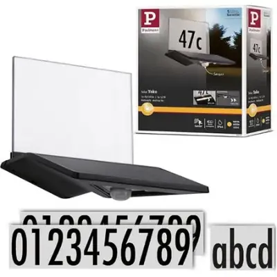 🏠 Paulmann Yoko Solar Hausnummernleuchte mit Bewegungsmelder für 12,97€ (statt 26€)
