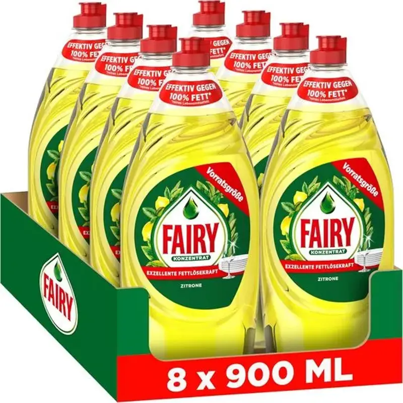 🍋 7,2 L Fairy Ultra Konzentrat Zitrone Handgeschirrspülmittel ab 21,56€ (statt 29€)