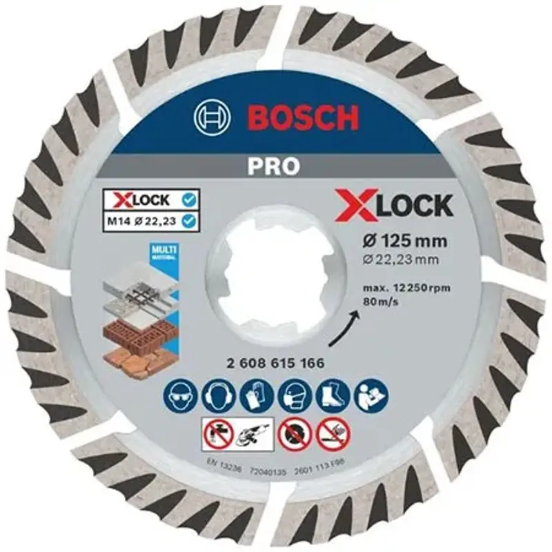🪚 Bosch PRO Multi Material X-Lock Diamanttrennscheibe, 125mm ab 6,29€ (statt 15€)