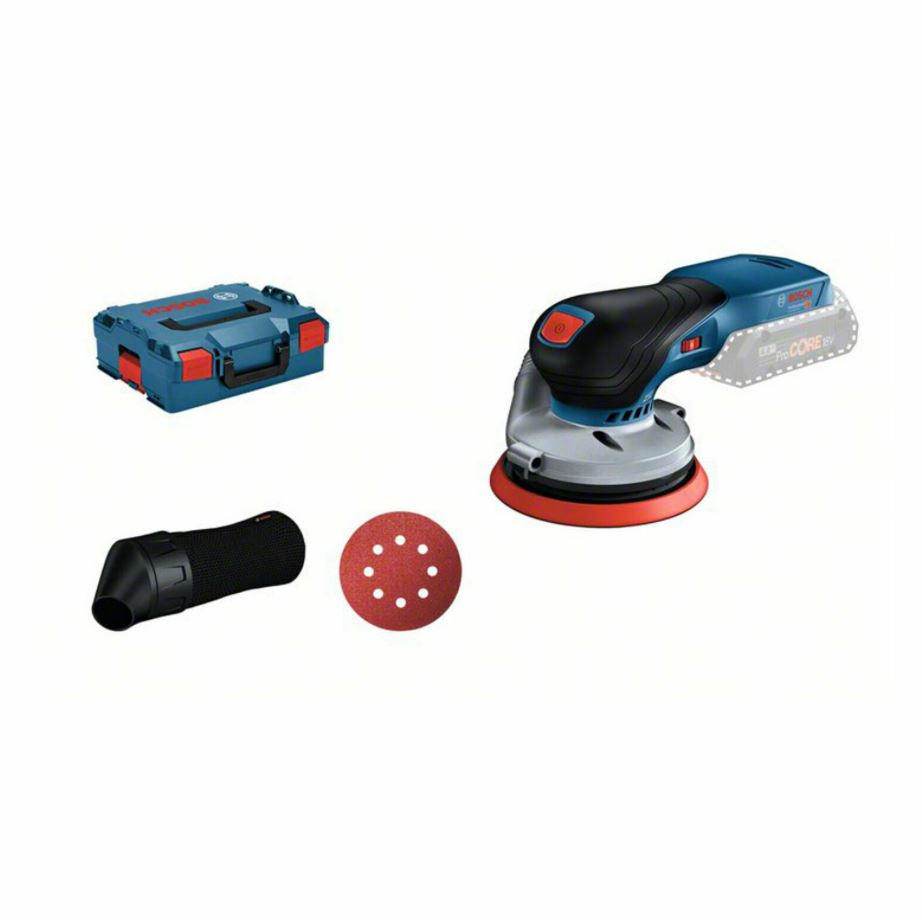 Bosch Professional GEX 18V-125 Akku-Exzenterschleifer Schleifgerät mit L-BOXX 136, Schleifteller, Staubbeutel für 116,95€ (VG: 149,40€)
