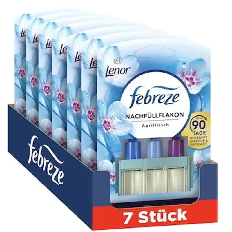 🌼 7x20ml Febreze 3Volution Aprilfrisch Duftstecker Nachfüllflakon für 23,18€ (statt 29€)