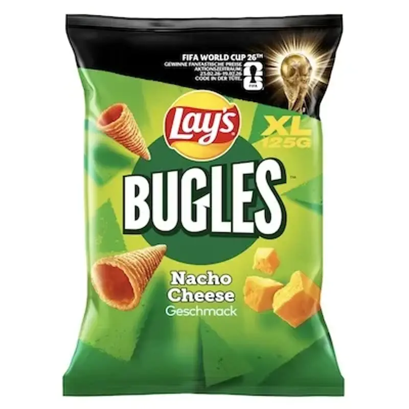 1,5KG! 🤯🧀 12x 125g Lay’s Bugles Nacho Cheese für 23,99€ (statt 35€)