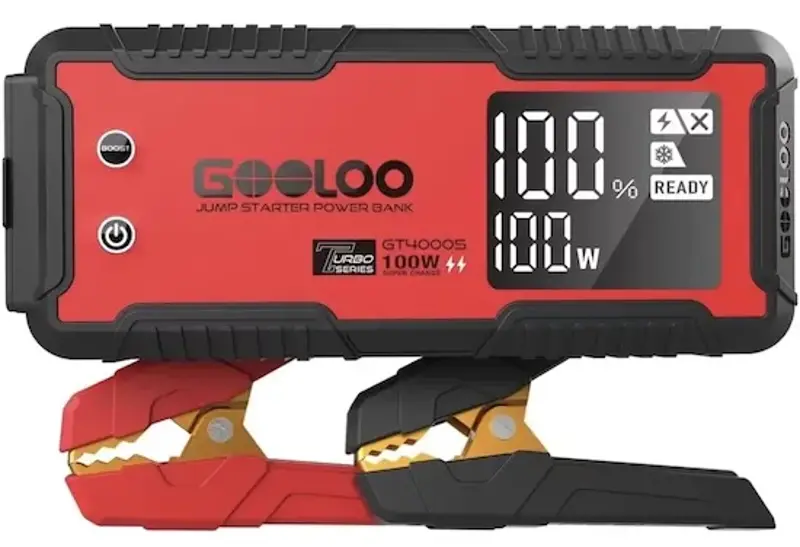 ⚡️ GOOLOO GT4000S Starthilfe, 4000A für 60,99€ (statt 90€)