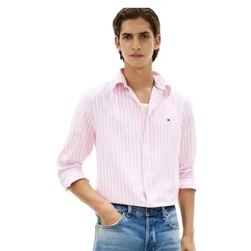 👔 Tommy Hilfiger TH Flex Regular Fit Stripe Poplin Hemd für 39€ (statt 57€)