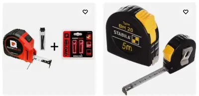 📏 eBay: -55% Rabatt ab 2 Artikel auf Stabila Bandmaß in 3 Ausführungen