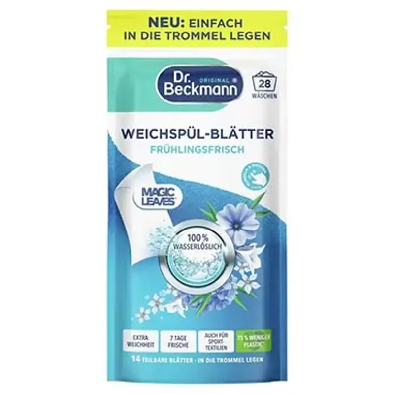 🫧 4 x 14er Pack Dr. Beckmann Weichspül-Blätter Frühlingsfrische ab 6,96€ (statt 12€)