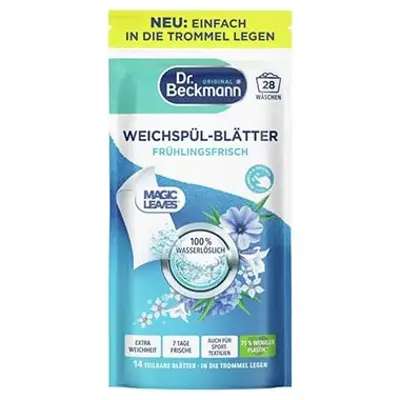 🫧 4 x 14er Pack Dr. Beckmann Weichspül-Blätter Frühlingsfrische ab 6,96€ (statt 12€)