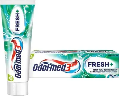 🪥 4x Odol-med3 Fresh+ Zahnpasta, 75ml ab 5,99€ (statt 8€)