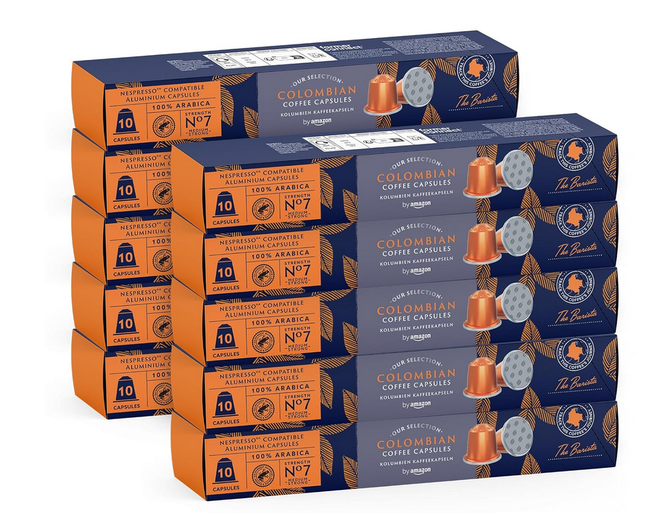 ☕ 10x 10 by Amazon kolumbianischer Kaffee Nespresso mittlere Röstung für 20,12€ (statt 42€)
