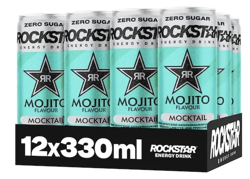 🍹 12x Rockstar Energy Drink Mocktail Mojito Zero Sugar ab 9,89€ (statt 22€)