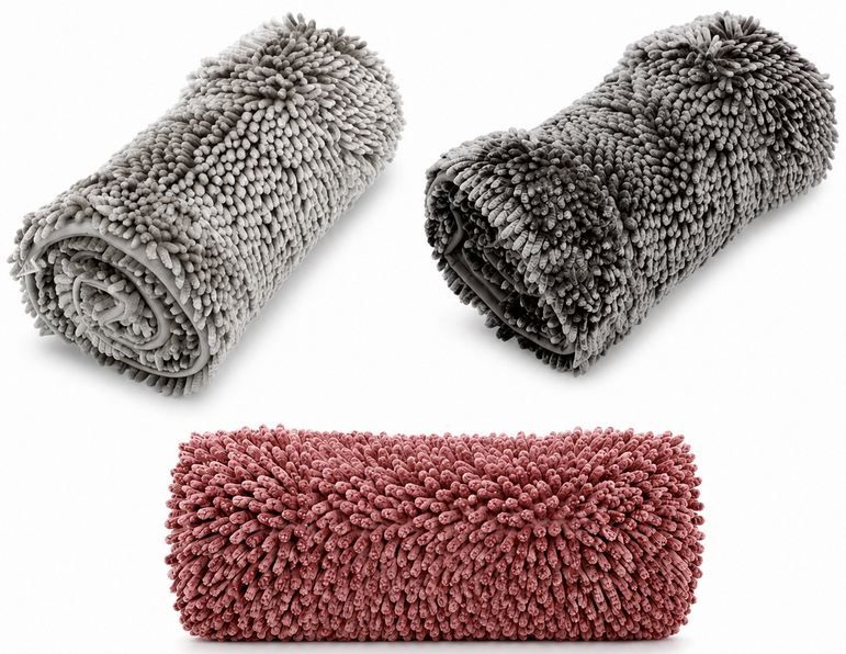 🛀 XXL Chenille Badematte in 3 Farben, 140x80cm für 9,99€ (statt 30€)