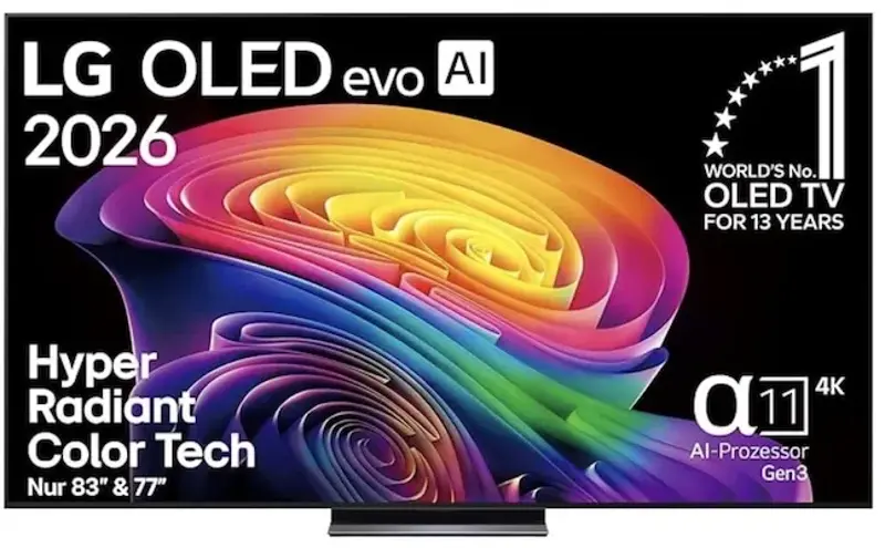 📺 LG OLED65C6ELB – 65″ 4K OLED evo AI TV für 1.699€ (statt 2.156€)