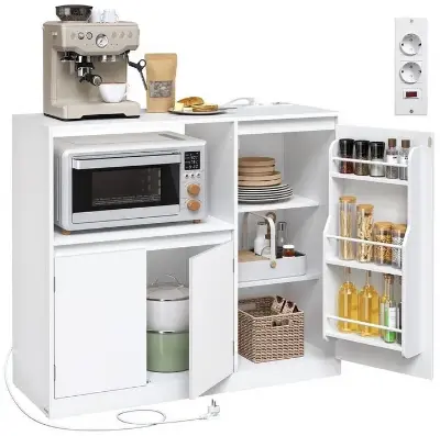 🏠 Vasagle Küchenschrank mit Arbeitsplatte & Steckdosenleiste für 67,99€ (statt 80€)